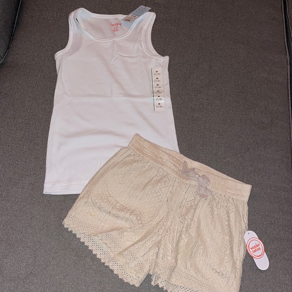 NWT girls outfit size 7/8